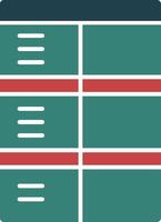 Job application form Glyph Two Color Icon vector