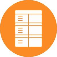 Job application form Glyph Circle Icon vector