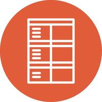 Job application form Outline Circle Icon vector