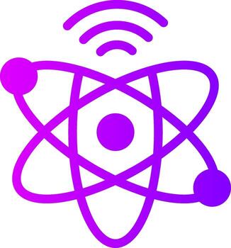 Quantum Internet Solid Multi Gradient Icon vector