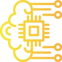 Self-healing Systems Linear Gradient Icon vector