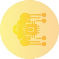 Self-healing Systems Gradient Circle Icon vector