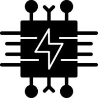 Smart Energy Glyph Icon vector