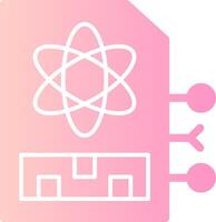 Quantum Memory Solid Multi Gradient Icon vector