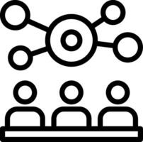 Networking event Line Icon vector