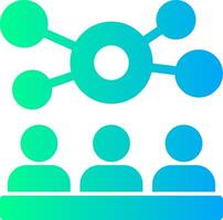 Networking event Solid Multi Gradient Icon vector