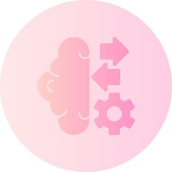 autooptimización sistemas degradado circulo icono vector