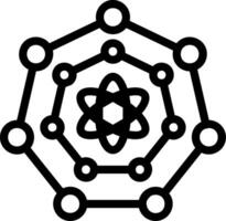 Quantum Nanoscience Line Icon vector