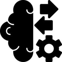 Self-optimizing Systems Glyph Icon vector