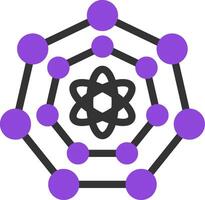 Quantum Nanoscience Flat Icon vector