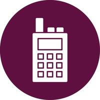 Cognitive Radio Line Circle Icon vector