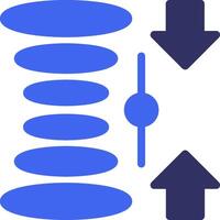 Quantum Superposition Solid Two Color Icon vector
