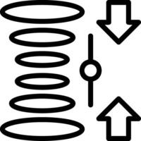 Quantum Superposition Line Icon vector