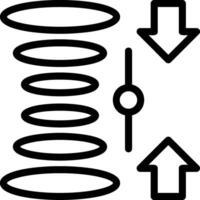 Quantum Superposition Line Icon vector