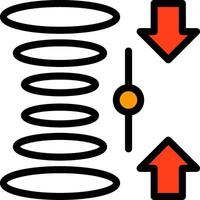 Quantum Superposition Line Filled Icon vector