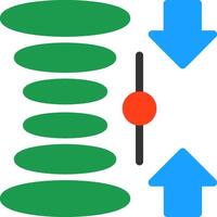 Quantum Superposition Flat Icon vector