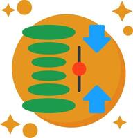 Quantum Superposition Tailed Color Icon vector