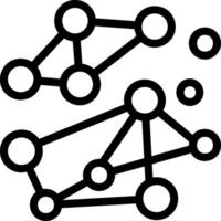 Swarm Intelligence Line Icon vector