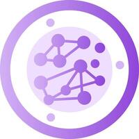 Swarm Intelligence Glyph Gradient Icon vector