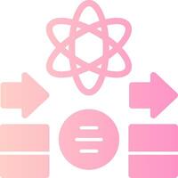 Quantum Thermodynamics Solid Multi Gradient Icon vector