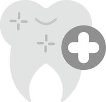 icono de vector de diente sano