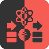 Quantum Thermodynamics Red Inverse Icon vector