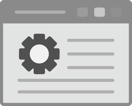 Webpage Setting Vector Icon