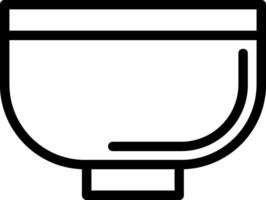 Bowl Line Icon vector