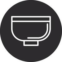 Bowl Inverted Icon vector