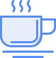 Cup Line Filled Blue Icon vector