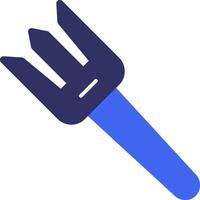 Fork Solid Two Color Icon vector