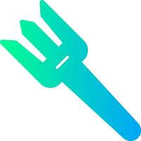 Fork Solid Multi Gradient Icon vector