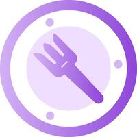 Fork Glyph Gradient Icon vector