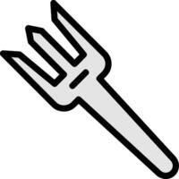 Fork Line Filled Icon vector