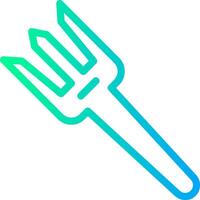 Fork Linear Gradient Icon vector