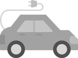 icono de vector de coche eléctrico