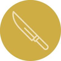 Knife Line Multi color Icon vector