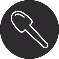 Spoon Inverted Icon vector