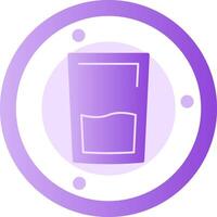 Glass Glyph Gradient Icon vector