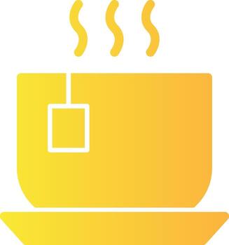Saucer Solid Multi Gradient Icon vector