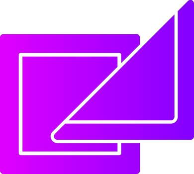 Napkin Solid Multi Gradient Icon vector