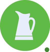 Pitcher Glyph Shadow Icon vector