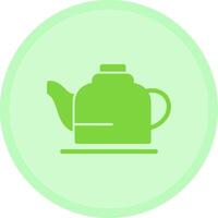 Teapot Multicolor Circle Icon vector