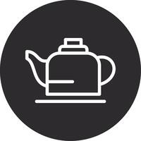 Teapot Inverted Icon vector
