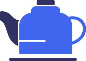 Teapot Solid Two Color Icon vector