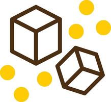 Sugar Yellow Lieanr Circle Icon vector