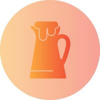 Creamer Gradient Circle Icon vector