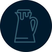 Creamer Line Multi color Icon vector