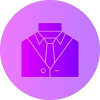 Suit and tie representing professional attire Gradient Circle Icon vector