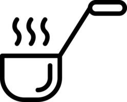 Ladle Line Icon vector